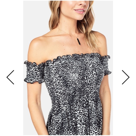 Leopard smocked dress - Picture 2 of 7